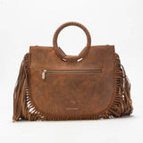 Sedona Tassle Bag In Saddle Brown