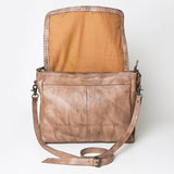 Genuine Leather Western Crossbody Bag