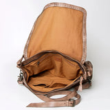 Genuine Leather Western Crossbody Bag