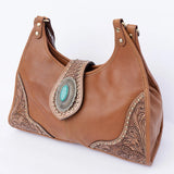 Genuine Leather Western Hobo Bag