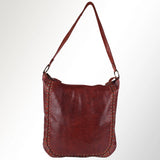 Genuine Leather Western Hobo Statement Bag