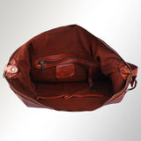 Genuine Leather Western Hobo Statement Bag
