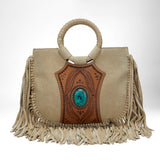 Sedona Tassle Bag in Suede Leather
