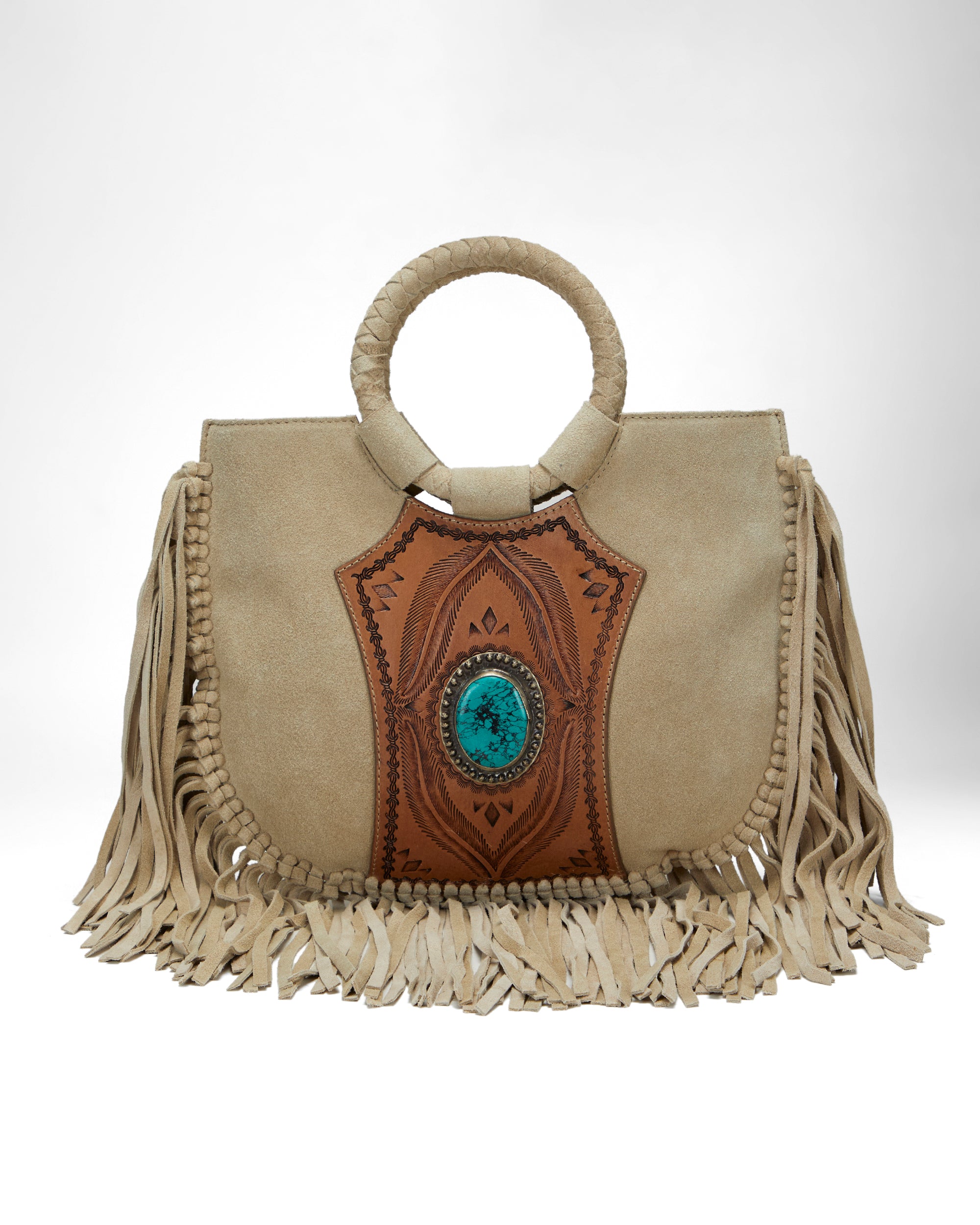 Sedona Tassle Bag in Suede Leather