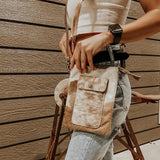 Brown Cowhide Crossbody Myra