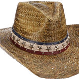 250 Year Americana Collection - AMERICA - Straw Outback Hat in Tea