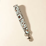 Bonnie Leather Keyfob in Denim Smoke
