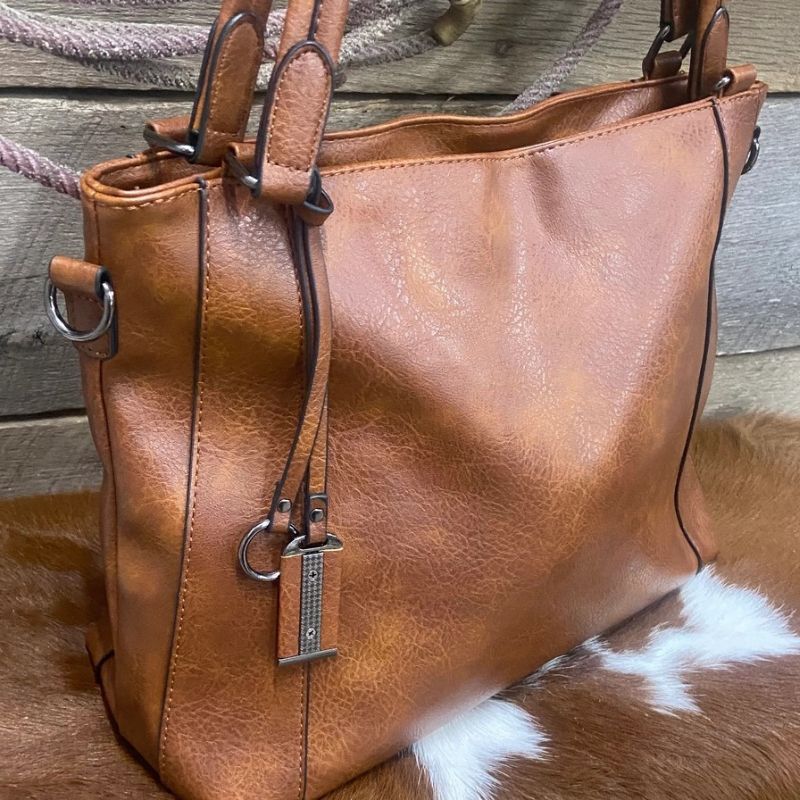 Soft Leather Purse Tote