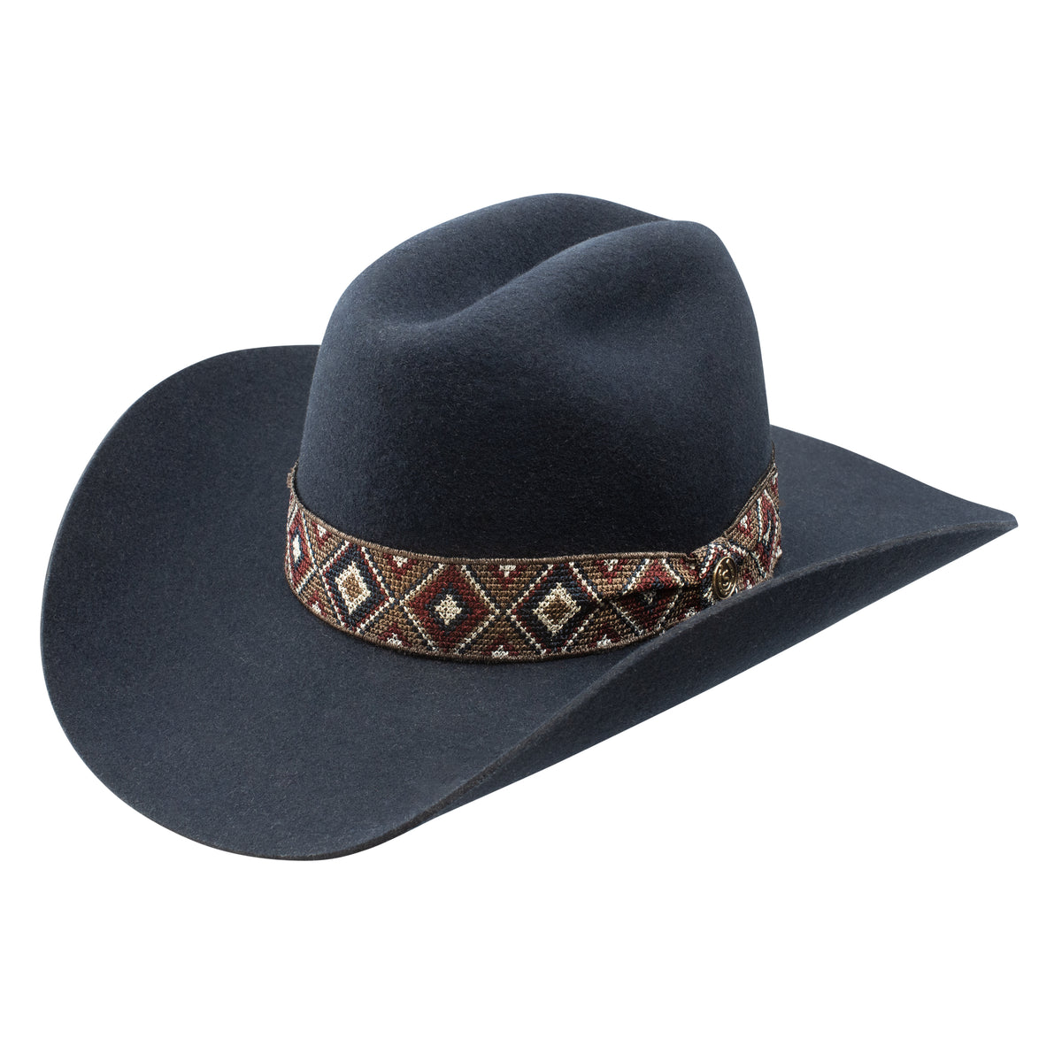 Stetson Vintage Western Ladies Hat Black Wool Felt The Broadway Hollywood CA Stetson Black Hats for Women for sale | eBay main image 2