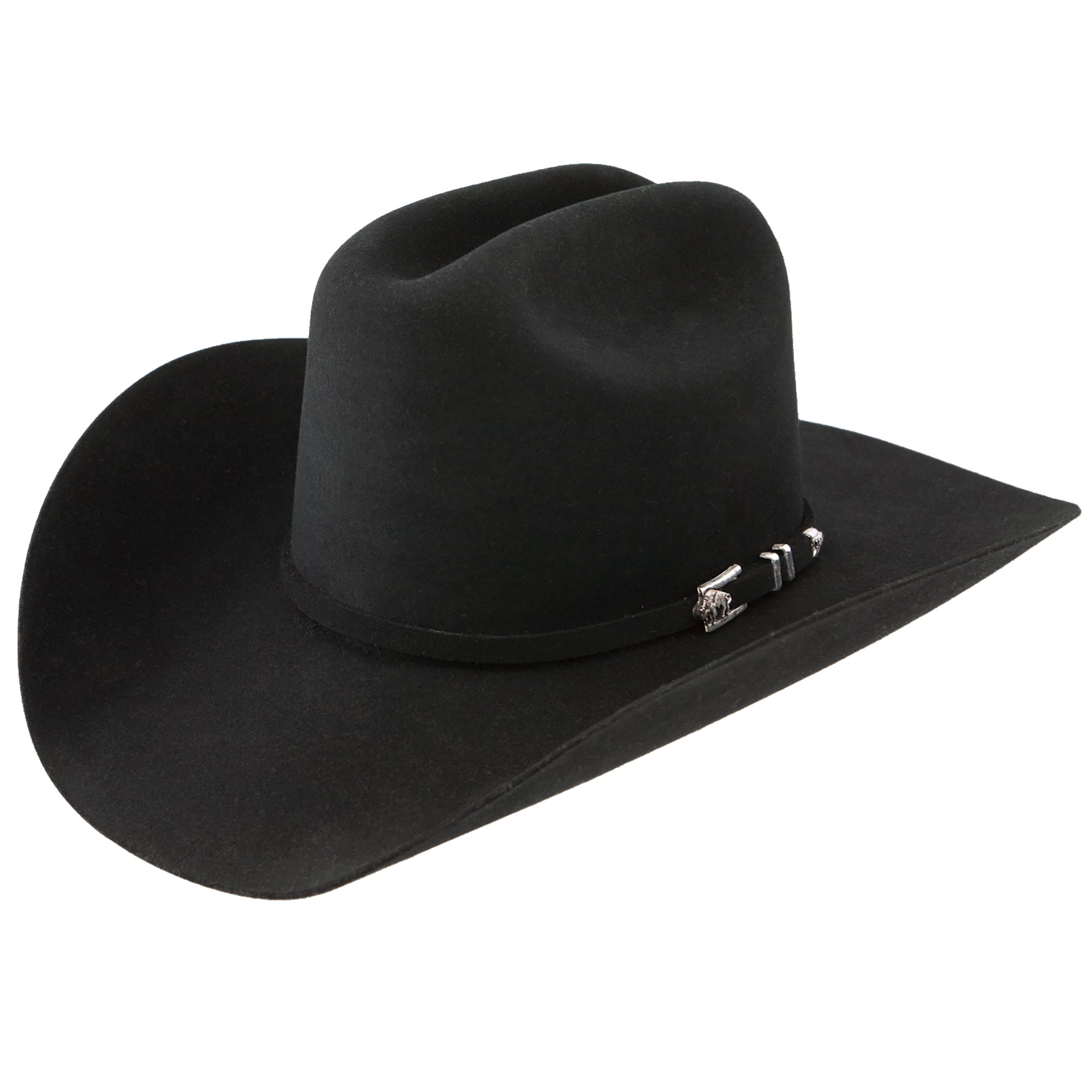 Stetson Apache Black 4X Felt Hat from the Buffalo Collection