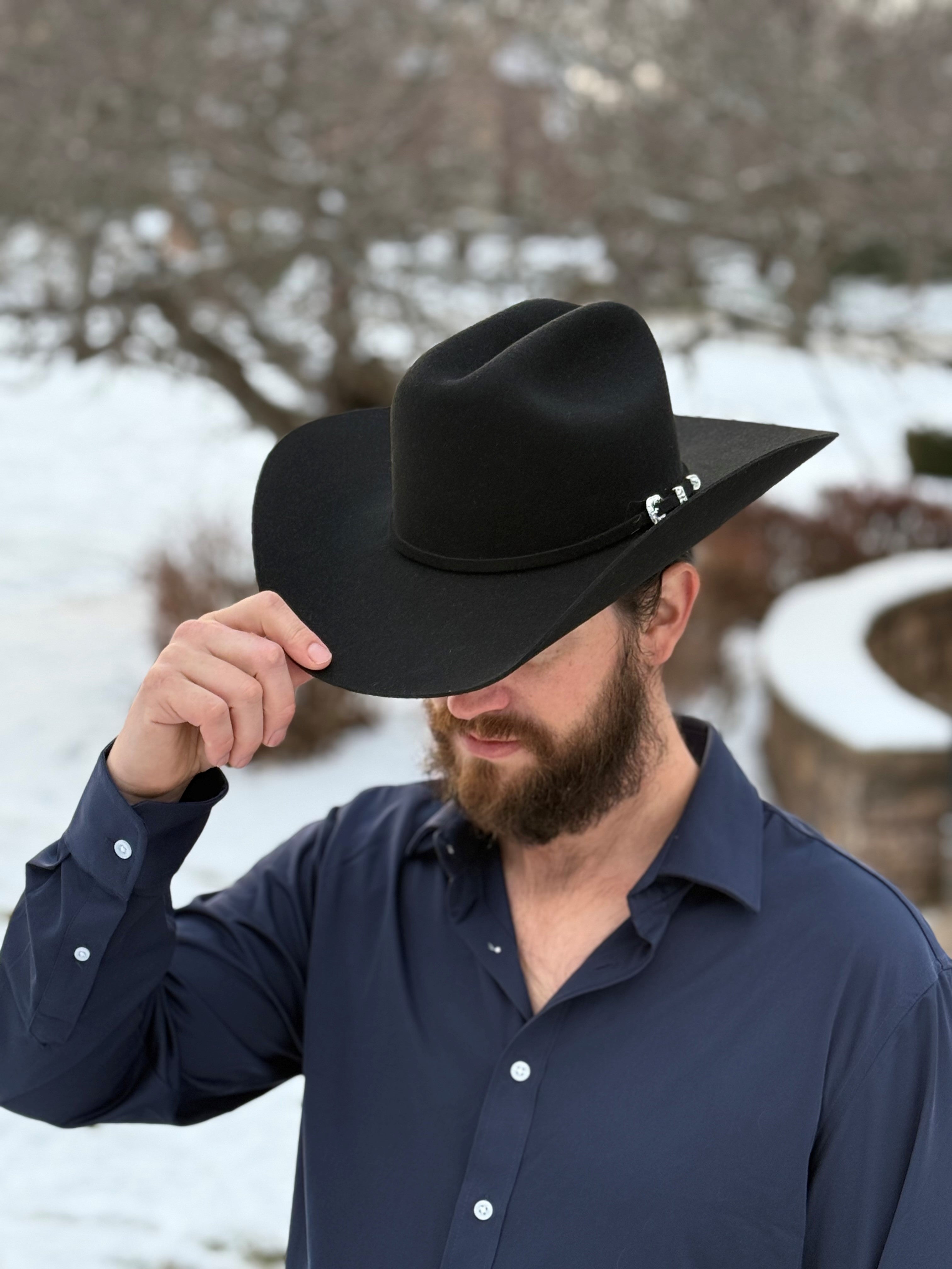 Stetson Deadwood 4X Wool Cowboy Hat - Black