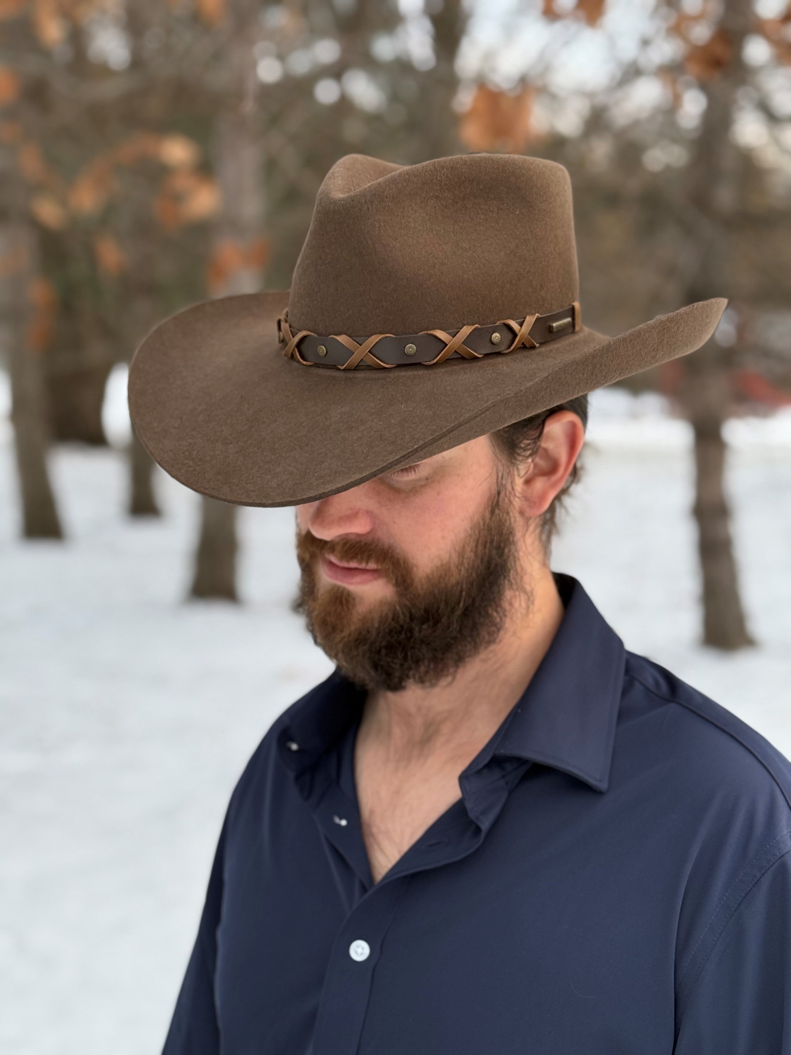 Stetson Blackthorne Oak Wool Felt Hat from the John Wayne Collection