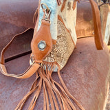Tooled Leather Cowhide Western Statement Bag - Limited Edition