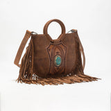 Sedona Tassle Bag In Saddle Brown