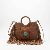 Sedona Tassle Bag In Saddle Brown